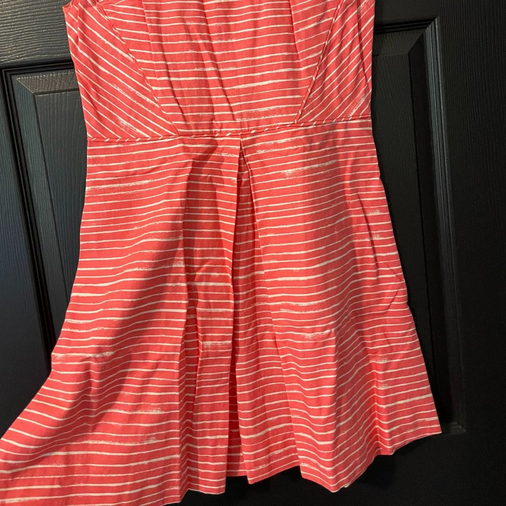 Coral Stripped Dress